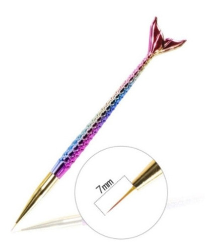 Kit Pincel 3 Pcs Para Uñas Delineado Decoracion Nail Art Sir