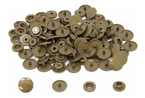 Broches De Presion Plasticos 12 Mm X100u. /bronce