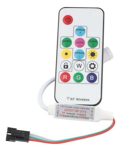 Controle Fita Led Rgb Digital Ws2811 2812b Sp104e 2.048 Leds