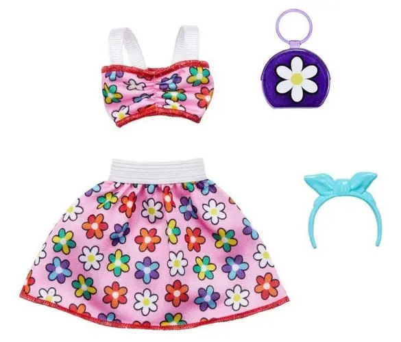 Barbie Roupas E Acessórios Conj. Top E Saia Floral Mattel