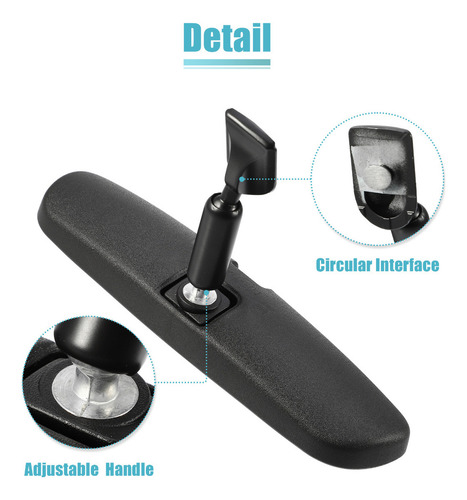 Espelho Retrovisor Interior Preto Para Honda Civic Accord