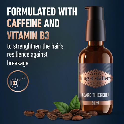 Espesante Para Barba King C. Gillette, Complejo De Vitamina