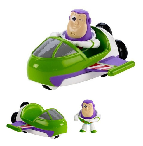 Figura Iconica Toy Story Mini Buzze  + Nave Espacial