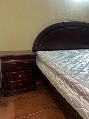 Juego De Cuarto Madera Caoba Cama 2x2