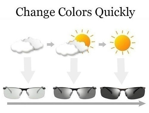 Gafas De Sol Polarizadas Fotocromáticas Para Hombre, 2 Unida