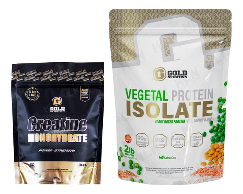 Pack Entrenamiento Vegano Creatina Monohidra+vegetal Protein