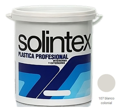 Pintura Caucho Plastica Profe Blanco Colonial Solintex 1 Gln