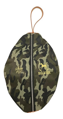 Bolso De Lona Y Cuero Para Cascos