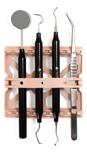 Juego Exploracion Dental Negro 4 Pzs Base 6b Aleman Premium Negro