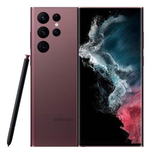Smartphone Galaxy S22 Ultra 5g 256gb 12gb Ram Vinho Samsung - Bom (Recondicionado)