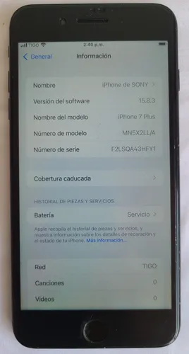 Celular iPhone 7 Plus 128 Gb Negro - Usado %descuento% (Usado)