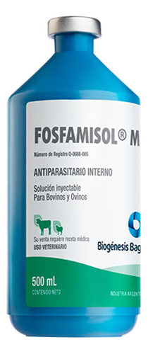 Fosfamizol M.v. Antiparasitario Interno Para Ganado Bovino 