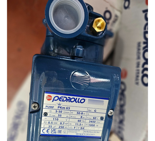 Bomba De Agua Marca Pedrollo De 3/4hp Periférica 110v 