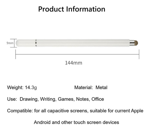 Pen Con Lápiz Óptico Para Samsung Galaxy Tab A9+, A8, A7, A7