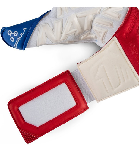 Imagen 5 de 6 de Guante De Portero Rinat Fiera Gk Pro Adulto Blanco Rojo Azul