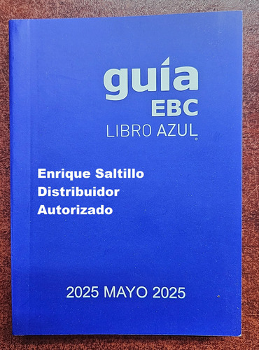 Libro Azul Guia Ebc Edicion Mes Actual 2025