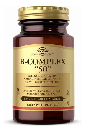 Solgar B-complex 50mg 100 Capsulas