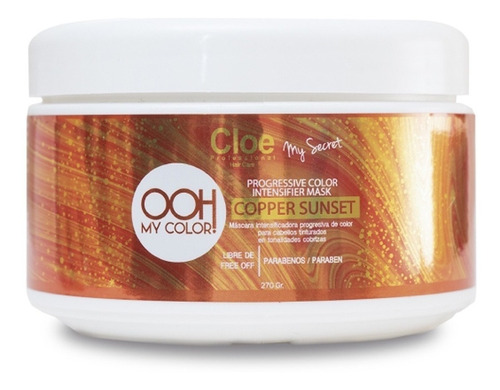  Máscara Cloe Copper Sunset Matizadora Color Cobrizo 270g