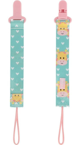 Imagem 4 de 4 de Prendedor De Chupeta Universal Girafa Menina 3m+ Buba