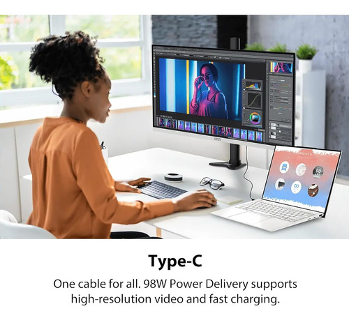 Msi Modern Md272uphw 27-inch Ips 3840 X 2160 (uhd) Comput...