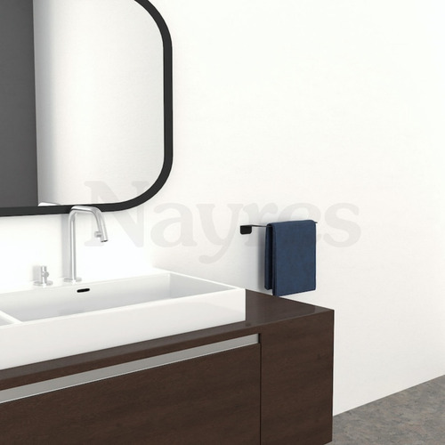 Toallero Corto Barral Baño Organizador Cocina Metal Nayres