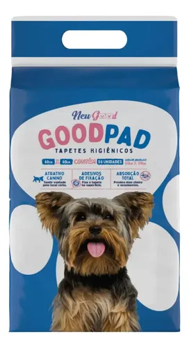 Tapete Hig Good Pad P/ Cães E Gatos 60x60cm Com 50 Unidades
