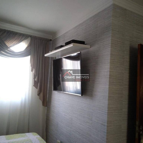 Sobrado Com 3 Dormitórios À Venda, 99 M² Por R$ 550.000,00 - Macuco - Santos/sp - So0101