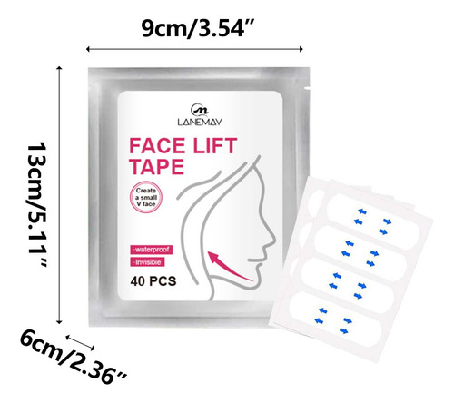 Parche Facial Reafirmante Y Reafirmante Para La Barbilla Par