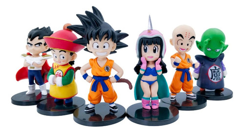 Set Figuras  Dragon Ball X 6 Unidades Picoro Goku Vegeta 