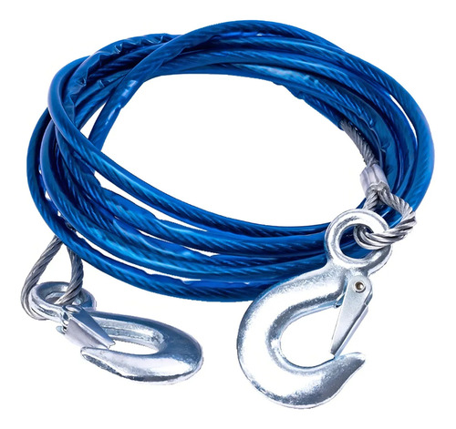 Linga Remolque Acero 8mm X 4m Con Ganchos Y Bolso Color Azul Azul