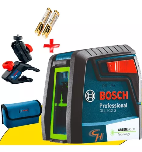 Nivel Laser Autonivelante Bosch Gll 2 12 Lineas Verdes Láser Soporte Bolso  Durlock Cielo Raso