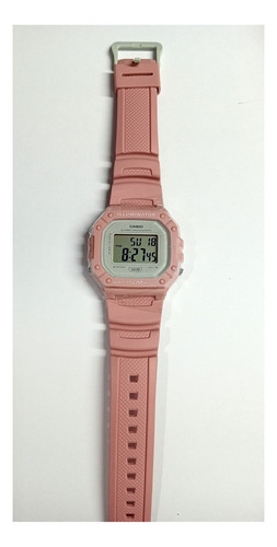 Reloj Casio W-218hc Rosa Y Azul Es 100% Original