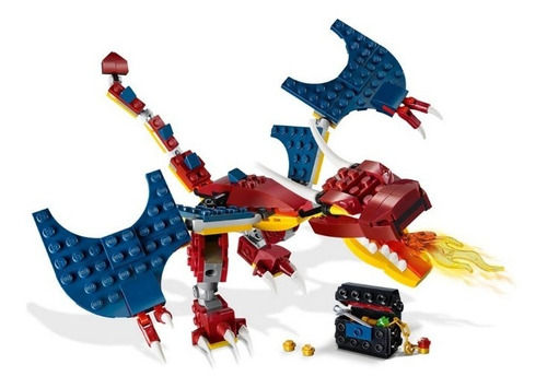 Set Lego Creator 3-in-1 Fire Dragon, Scorpion & Sabertooth