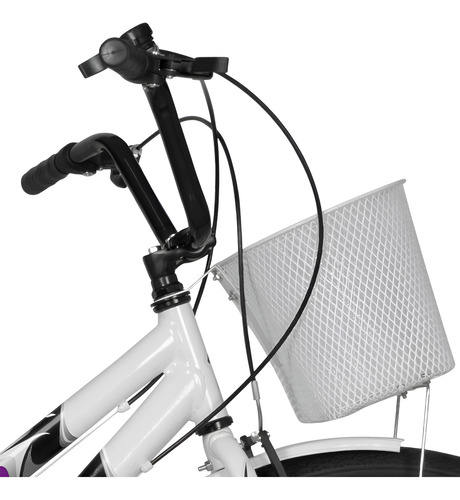 Bicicleta Aro 26 Com Cesto Summer Bicolor Com 6 Marchas + Nf