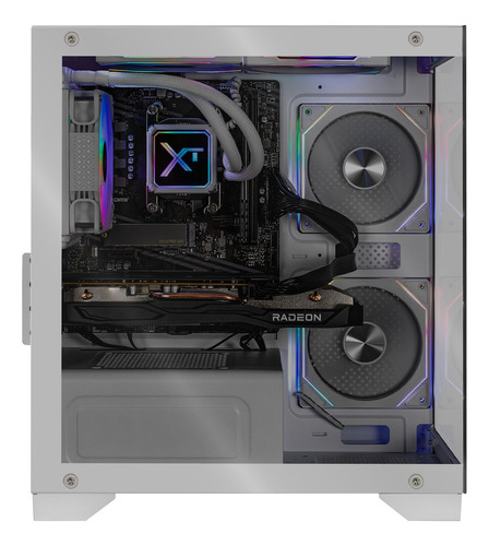 Xtreme Pc Gaming Amd Radeon Rx 7600 Ryzen 7 5700x 32gb Ssd 1tb Sistema Liquido Wifi White