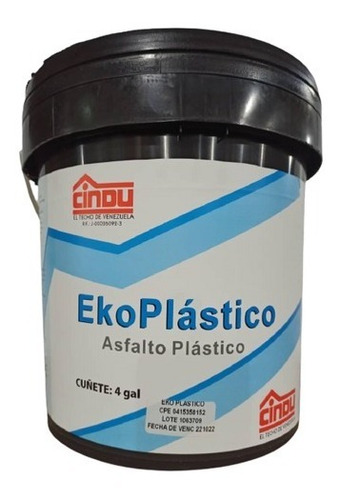 Asfalto Plastico Ekoplastico Cuñete Cindu  Cod: 8505110