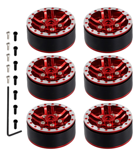 Cubo De Neumático De Coche Rc Mejorado Queenly-6 Piezas Para