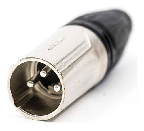 Imagen 3 de 6 de Ficha Conector Xlr Canon Macho - Roxtone Rx3m-nt
