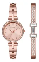 Comprar Set De Reloj Y Brazalete Geneva Cristales 2 Piezas Elegante