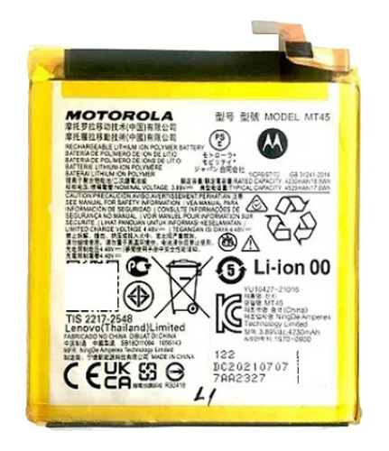 Bateria Motorola Moto Edge 20 Pro Xt2153 100% Original