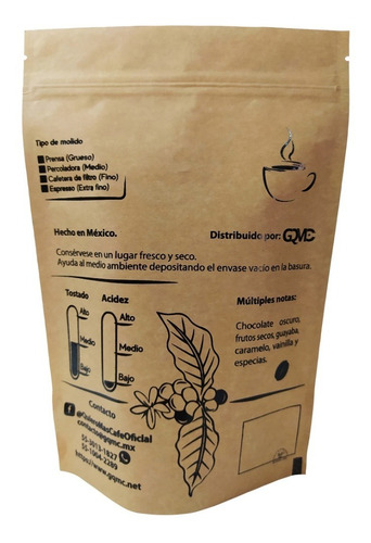Café De Grano - Puebla (xicotepec) / Quiero Más Café (400g).