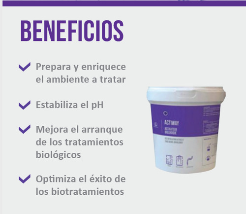 Actiway 1 Kg Activador Biológico Bacteriano Fosas, Trampas..