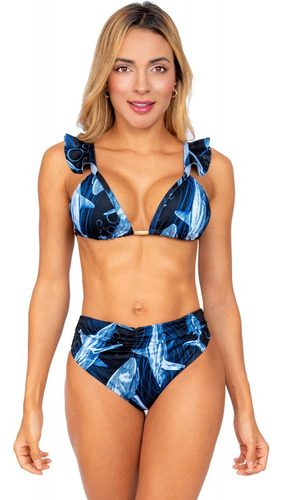 Vestido De Baño Bikini Praie 2214 Tiburones *control Abdomen