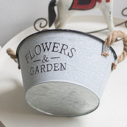 Cubo De Hierro Para Jardinería, Hogar, Cubeta De Hierro, 1 P