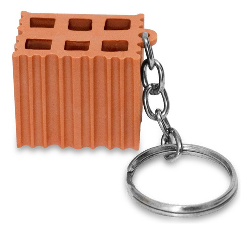 Kit 400 Chaveiro Tijolo Plástico Construção Personalizado