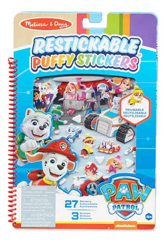 Melissa & Doug Paw Patrol Pegatinas Hinchadas Readheribles -