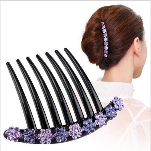 2 Rhinestone Hair Combs,