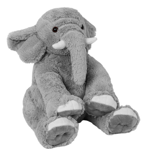 Peluche Almohada Gigante  Elefante Gris Para Niños Y Niñas