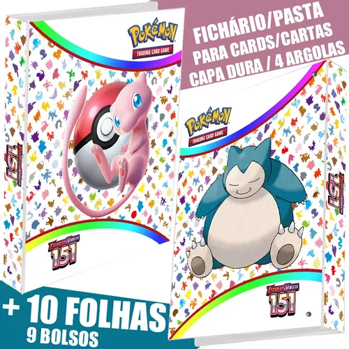 Pasta Album Tipo Fichário Pokémon - Trading Card Game Tcg