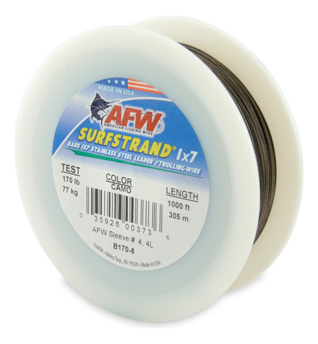 Fishing Wire Cable Acero Inoxidable Surfstrand Bare 1 7